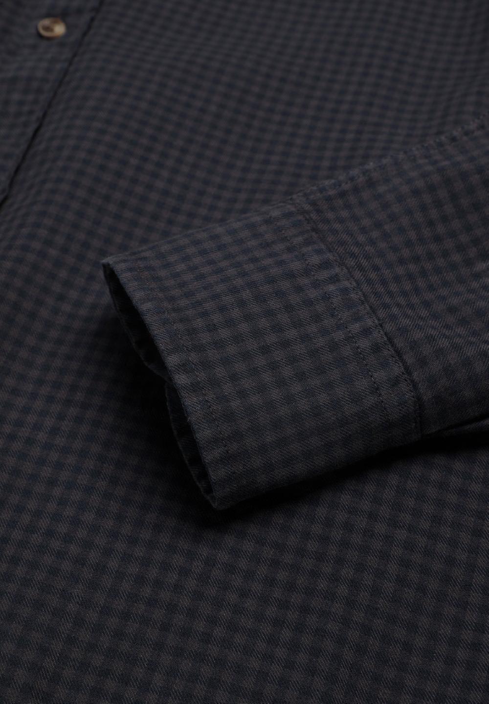 Scalpers SCDYE CHECK BD BT SHIRT NAVY CHECK