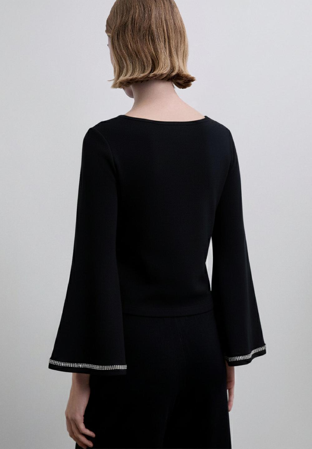 Scalpers SCEMBELLISHMENT SWEATER DARK GREY