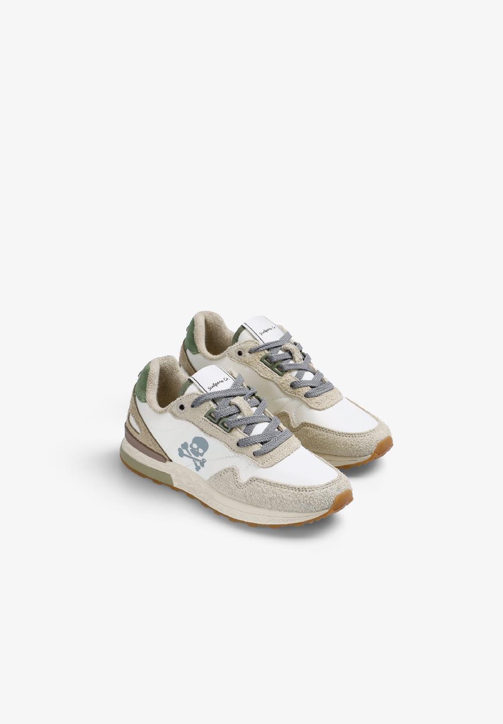 Scalpers SCHARRY SNEAKERS KIDS OFF WHITE/KHAKI