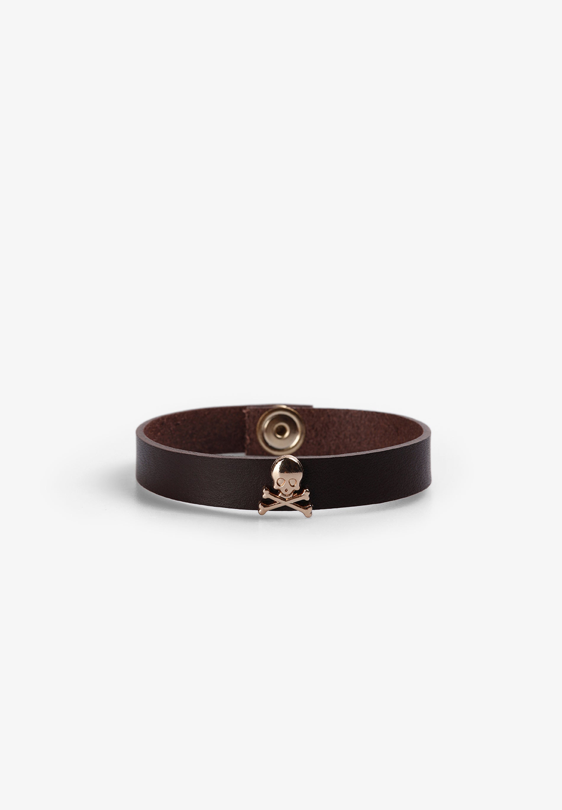 Scalpers SCLEATHER BRACELET DARK BROWN
