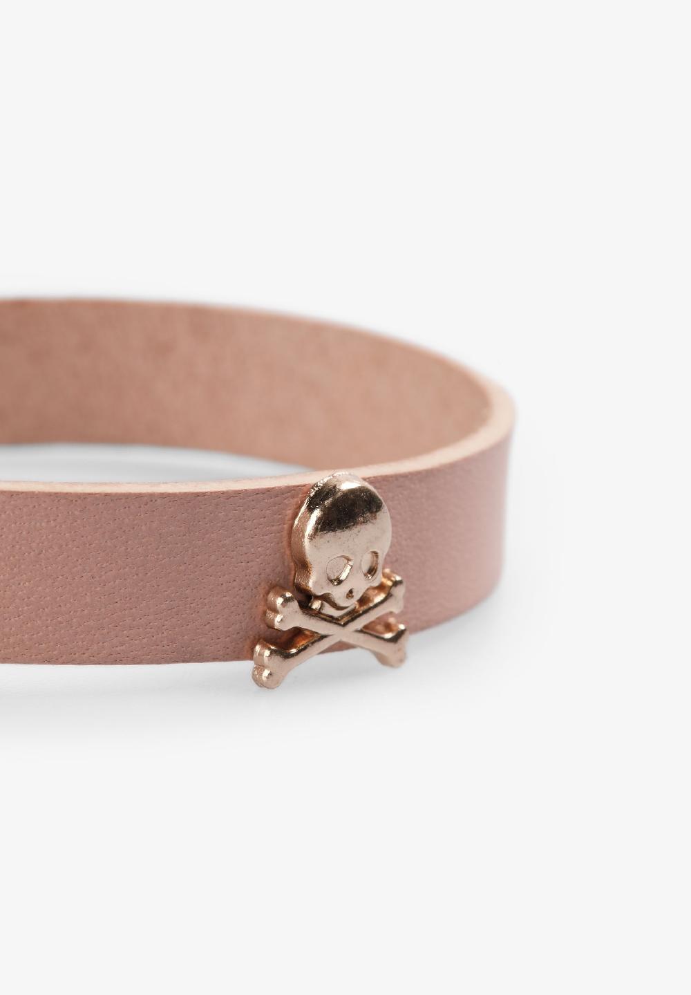 Scalpers SCLEATHER BRACELET LIGHT PINK