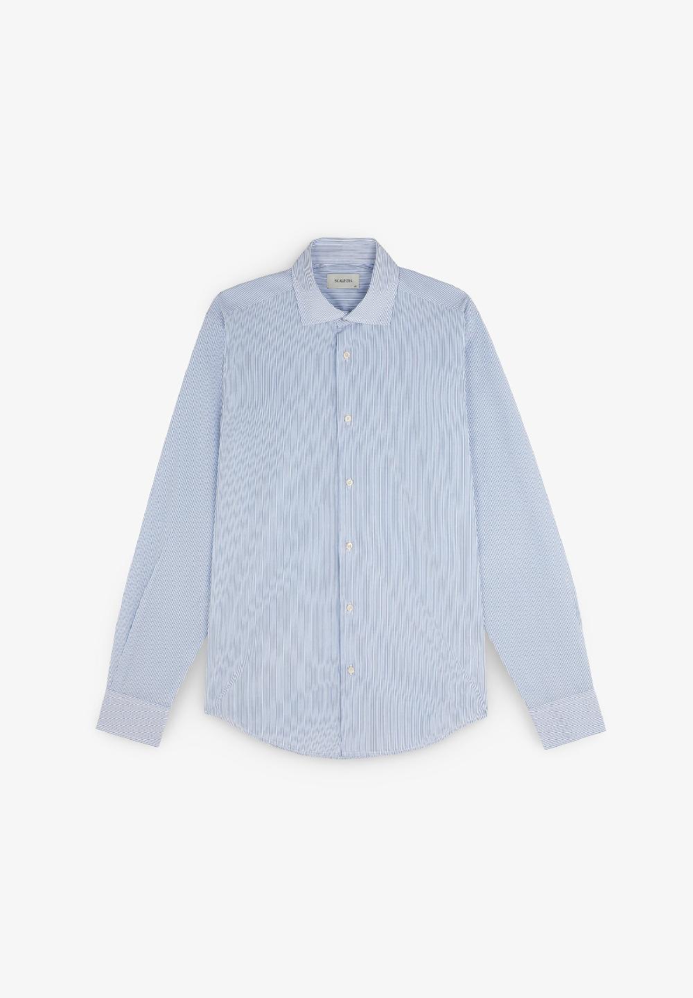 Scalpers SCMADRID CLASS SHIRT NAVY STRIPES