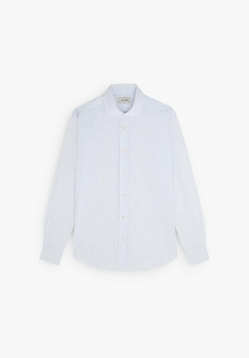 Scalpers SCMADRID CLASS SHIRT SKYBLUE STRIPES