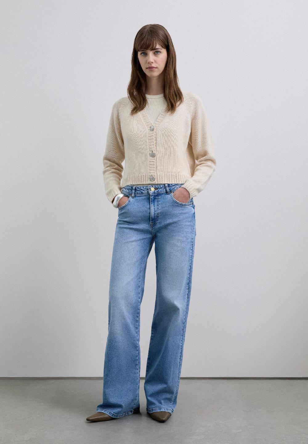 Scalpers SCMERH CARDIGAN NATURAL