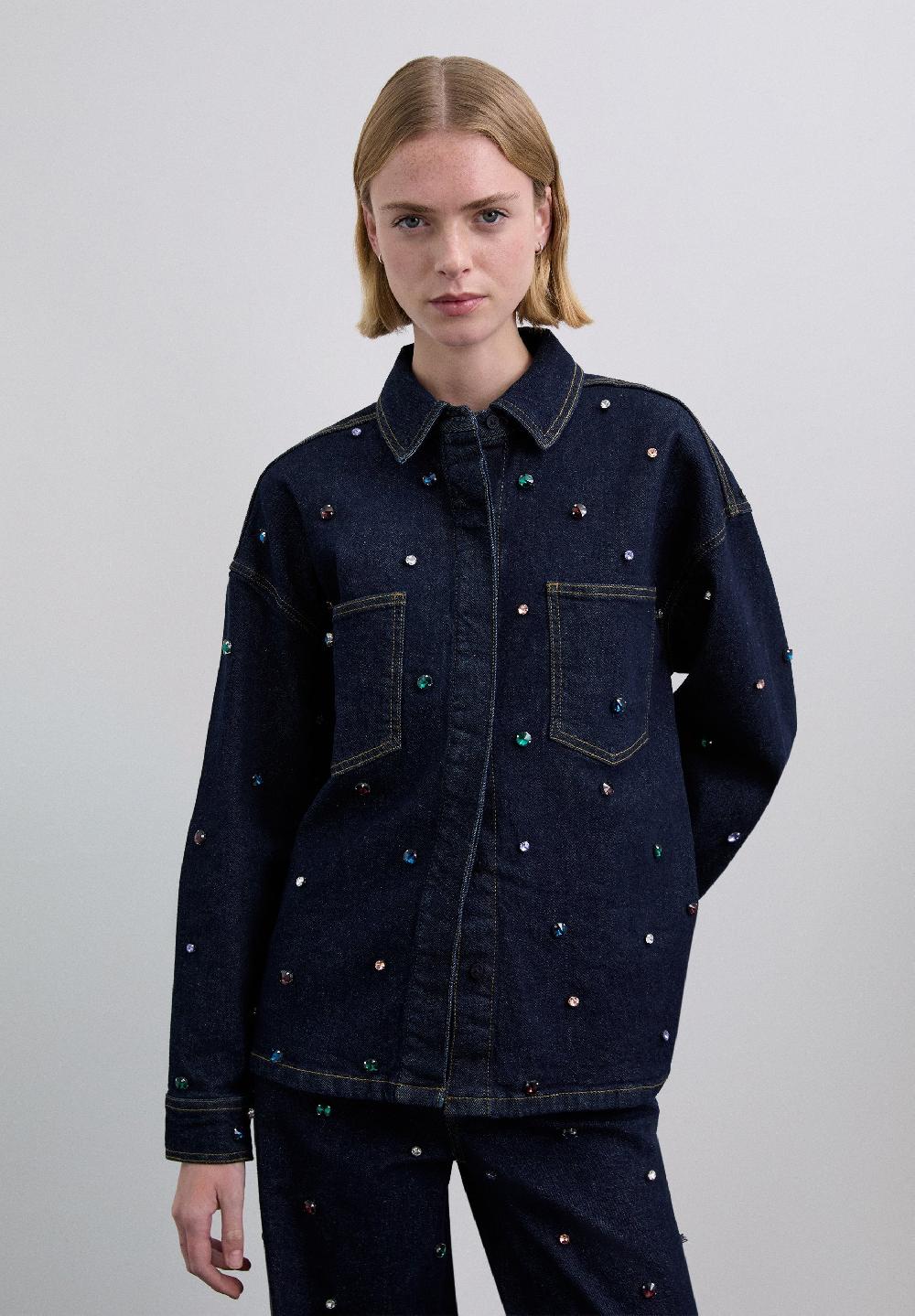 scalpers SCMULTIJEWELL DENIM SHIRT DENIM