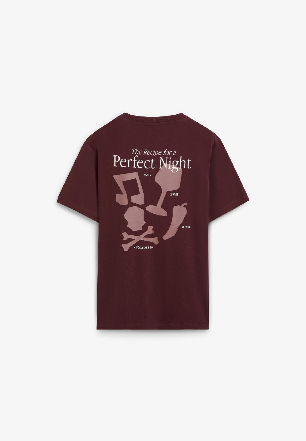 Scalpers SCPERFECT NIGHT BT TEE BURGUNDY