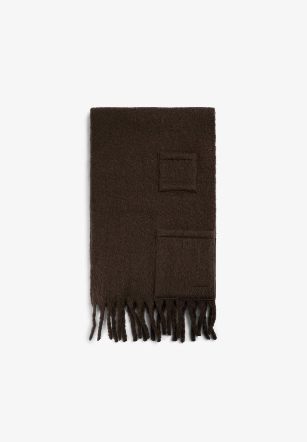 scalpers SCPOCKET SCARF CHOCOLATE