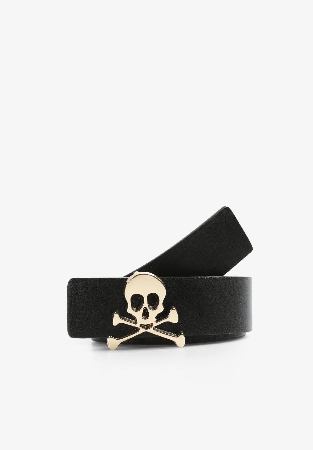 scalpers SCREVERSIBLESLIMNINON BELT BLACK/CAMEL