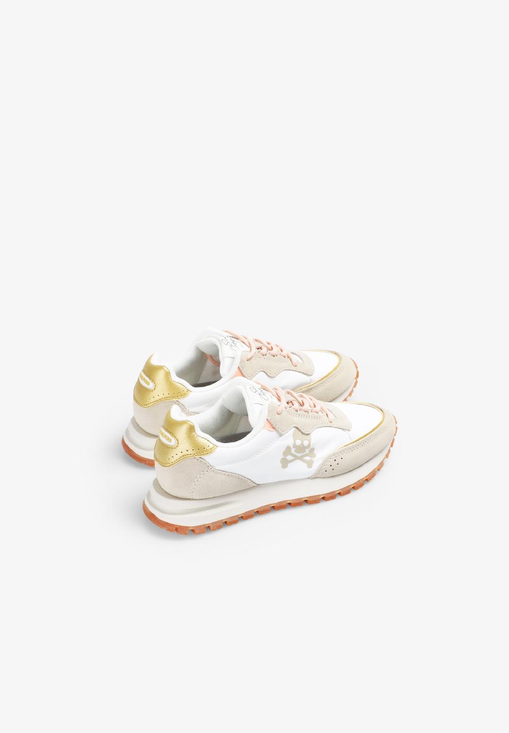 Scalpers SCRIO SNEAKERS GIRLS OFF WHITE/GOLD