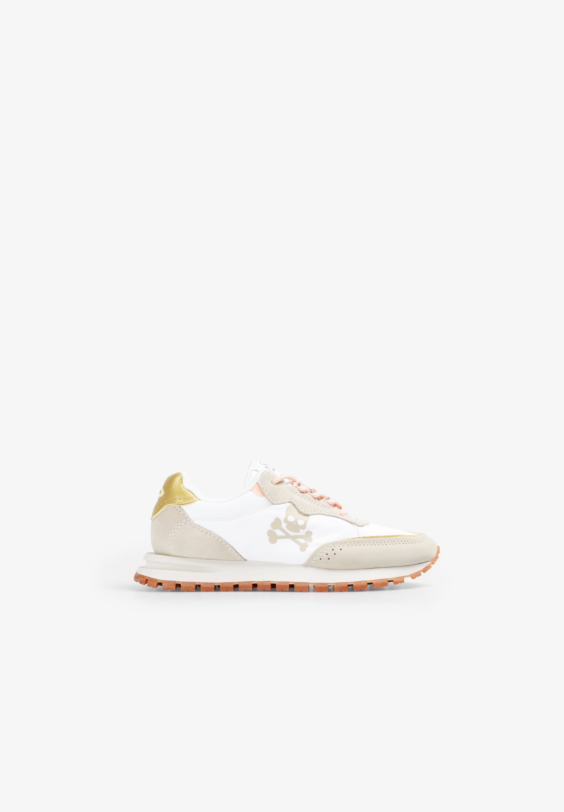 scalpers SCRIO SNEAKERS GIRLS OFF WHITE/GOLD