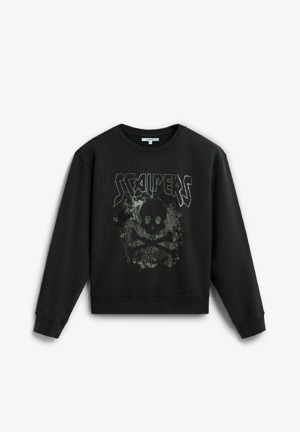 Scalpers SCSKULL GRA SWEATER II GREY