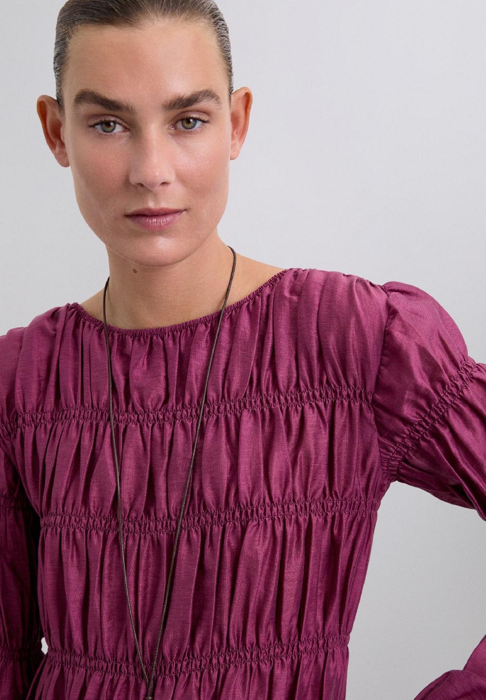 Scalpers SCSMOCK DRESS BURGUNDY