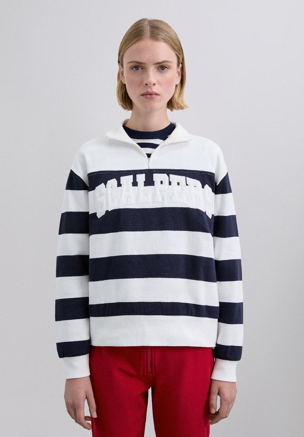 Scalpers SCSTRIPESPATCH SW NAVY STRIPES