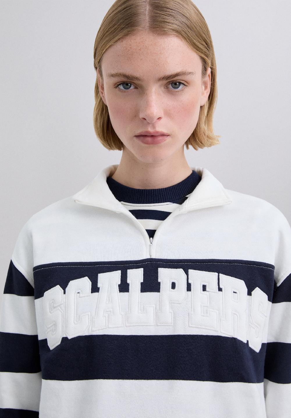 Scalpers SCSTRIPESPATCH SW NAVY STRIPES