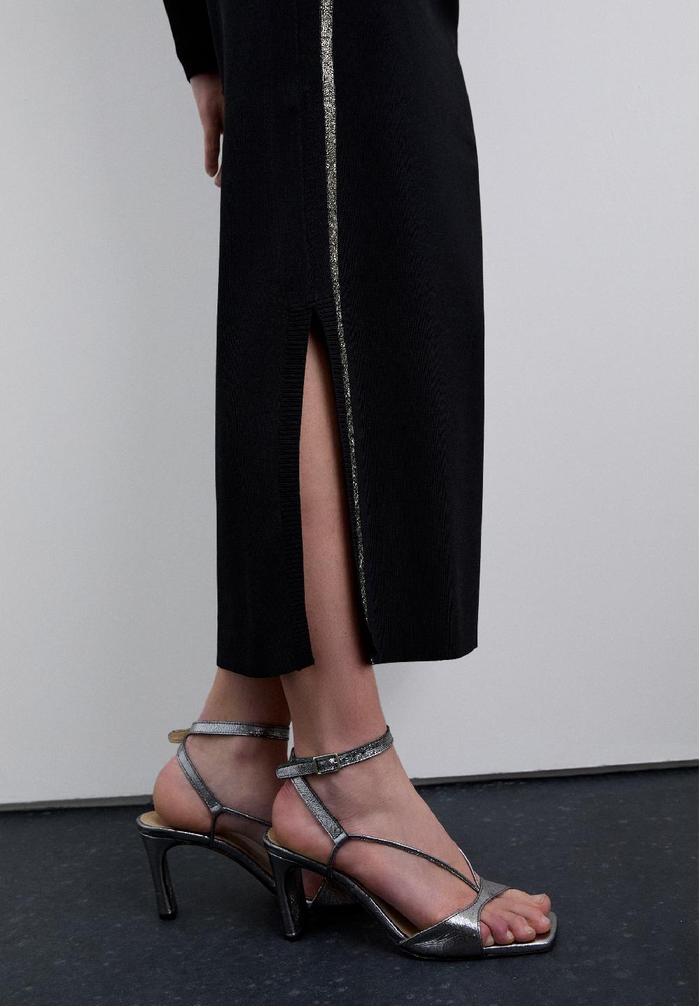 Scalpers SCSTUDSKNIT SKIRT BLACK