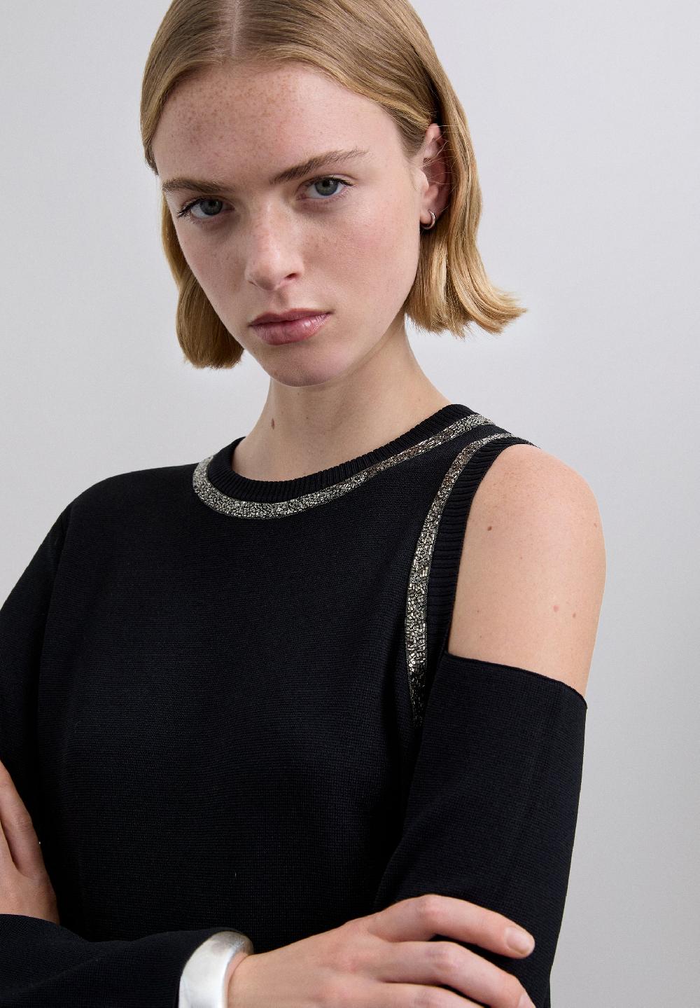 Scalpers SCSTUDSKNITSET JUMPER BLACK