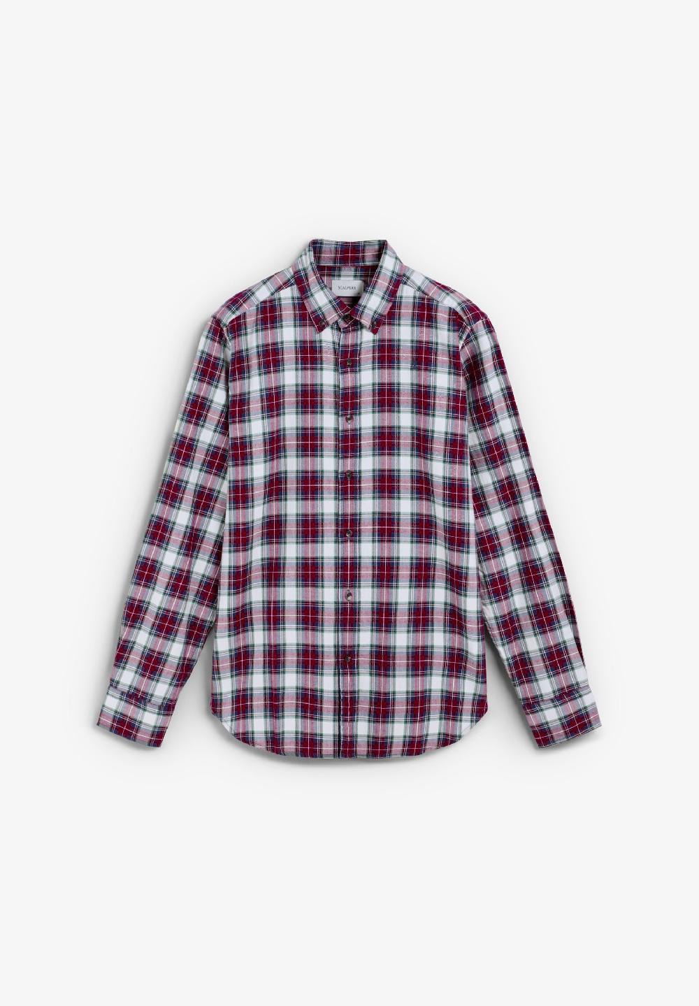 Scalpers SCTARTAN CHECK BD BT SHIRT RED CHECK