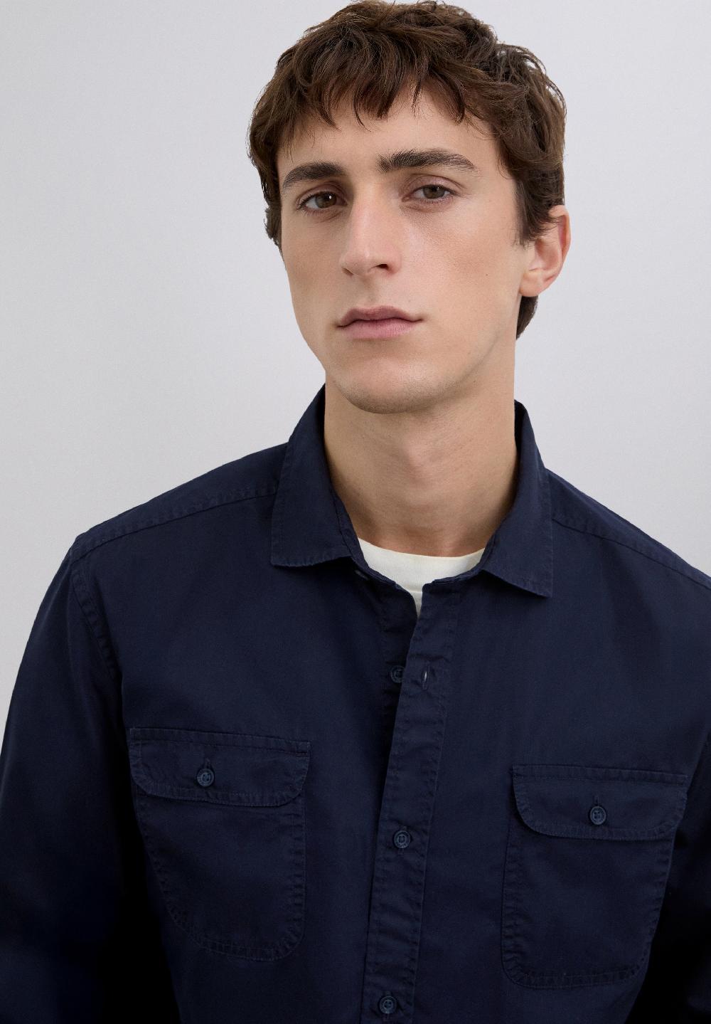 Scalpers SHIRT WITH POCKETS NAVY