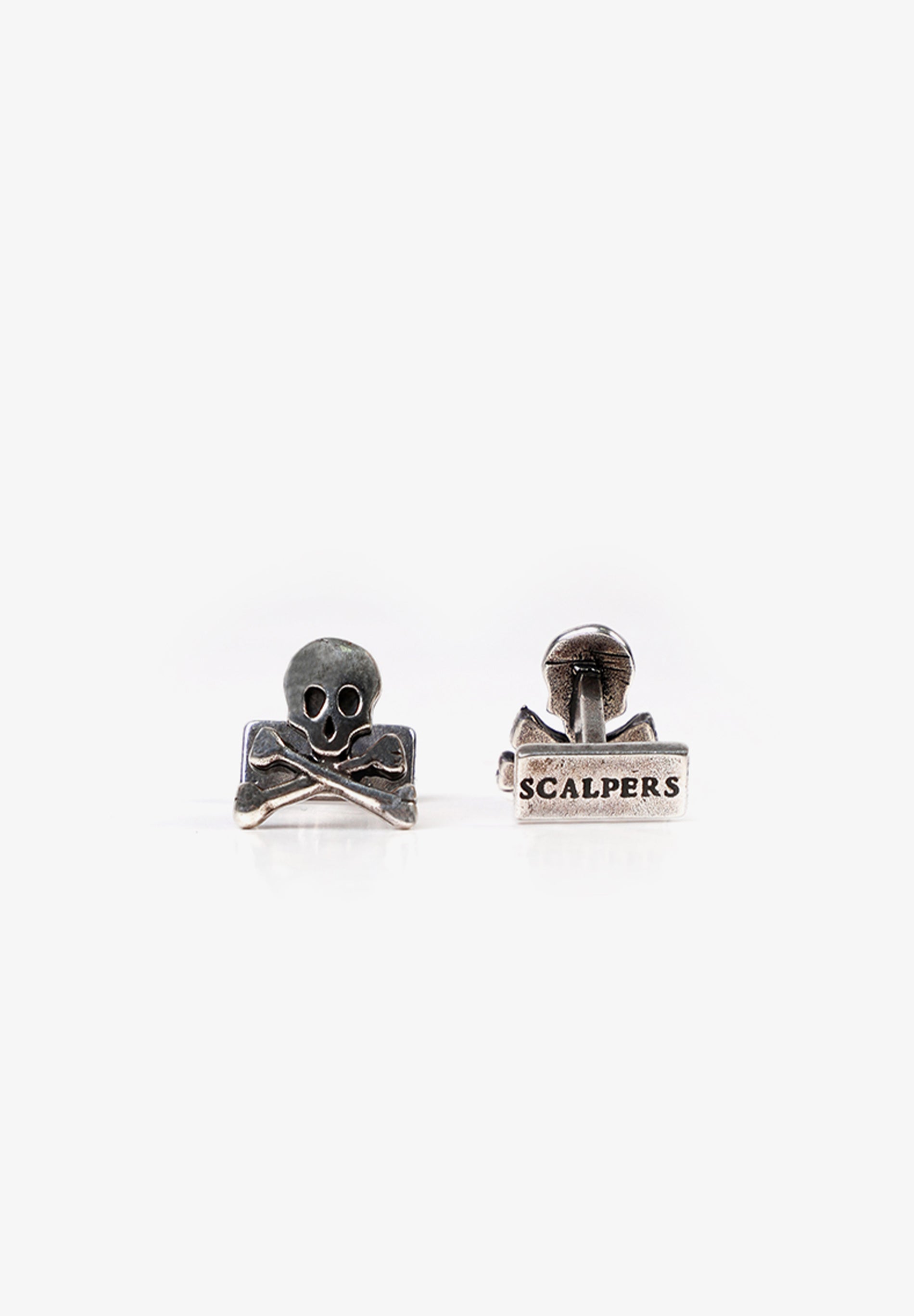scalpers SILVER SKULL CUFFLINKS SILVER
