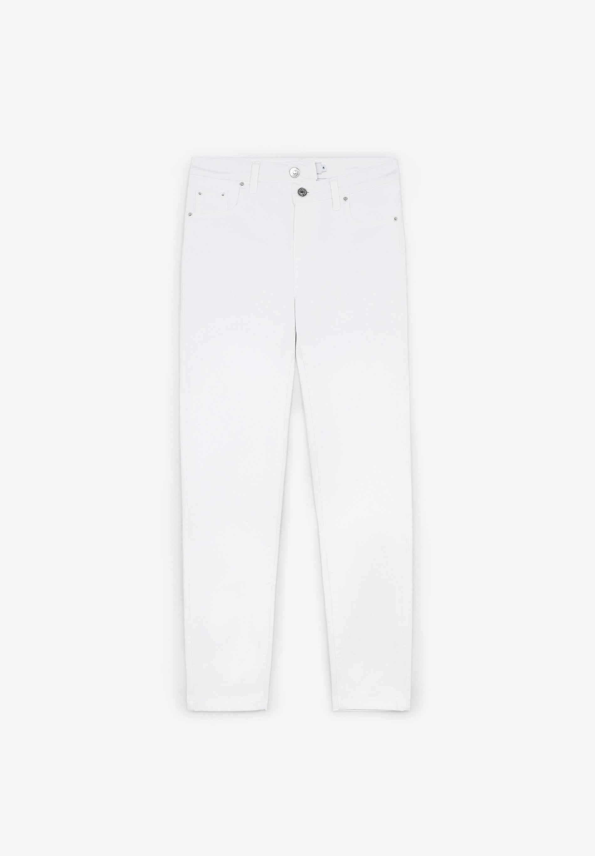 Scalpers SKINNY JEANS WITH BUTTONS WHITE