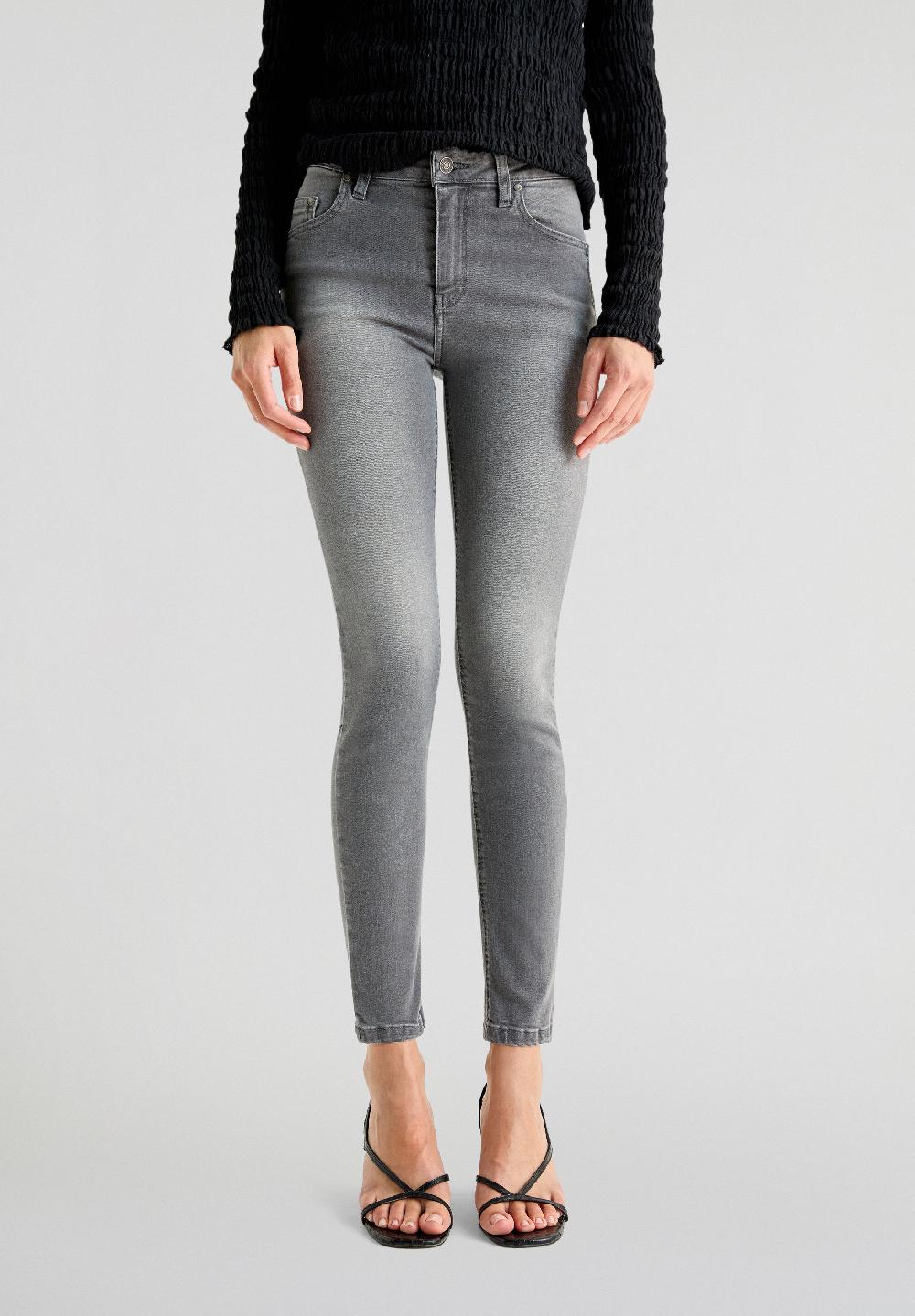 Scalpers SKINNY JEANS WITH STUDS GREY