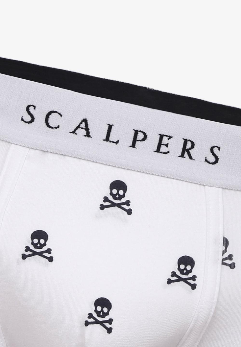 Scalpers SKULL BOXERS WHITE