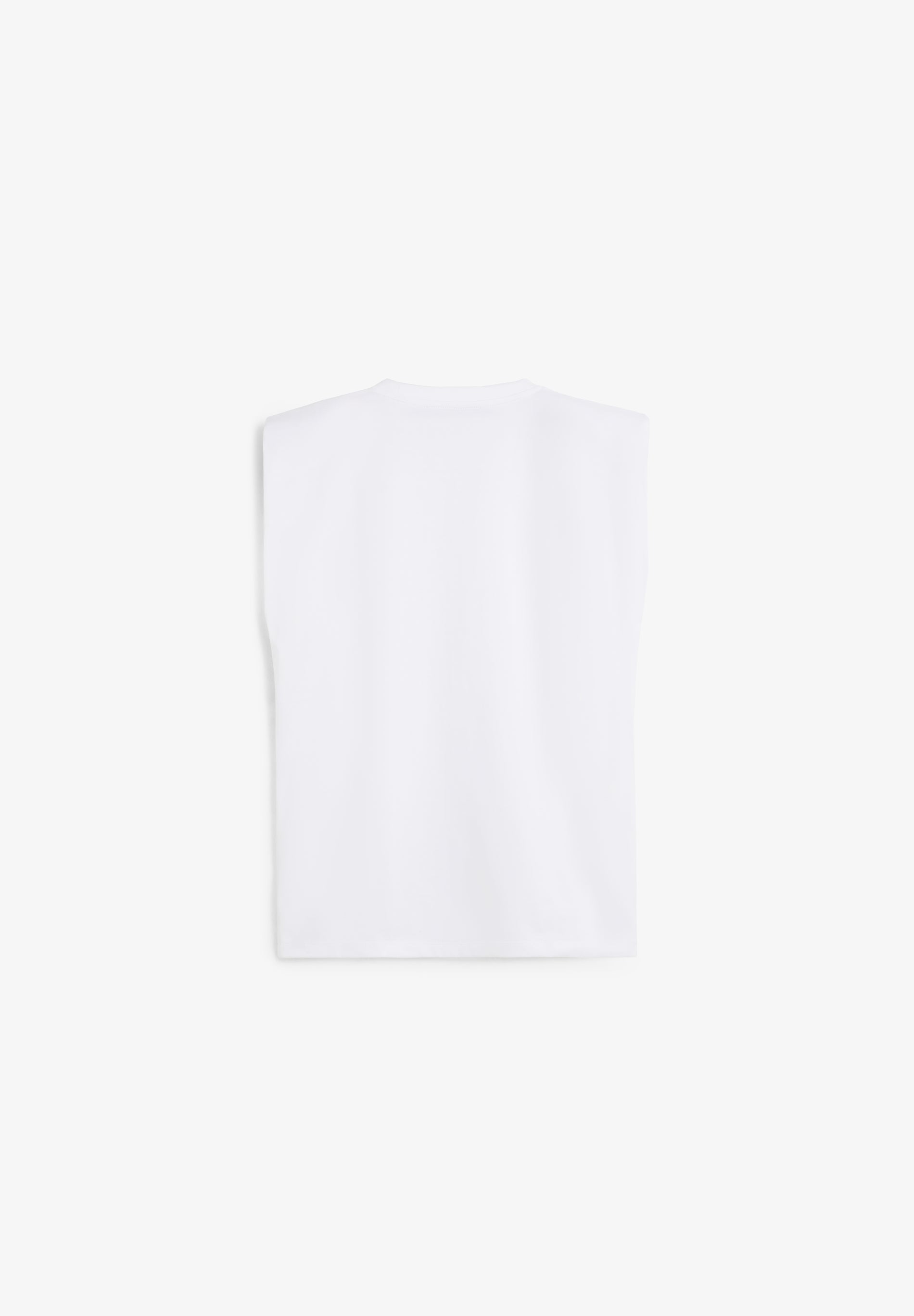 Scalpers SLEEVELESS STUDDED T-SHIRT WHITE