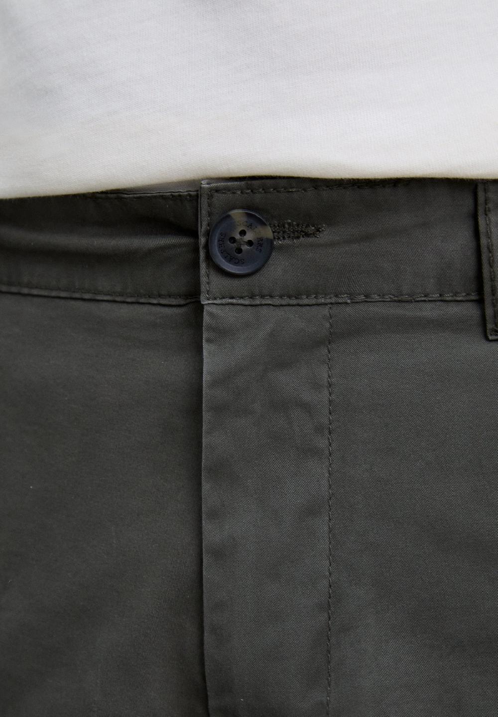 Scalpers SLIM FIT CARGO TROUSERS KHAKI