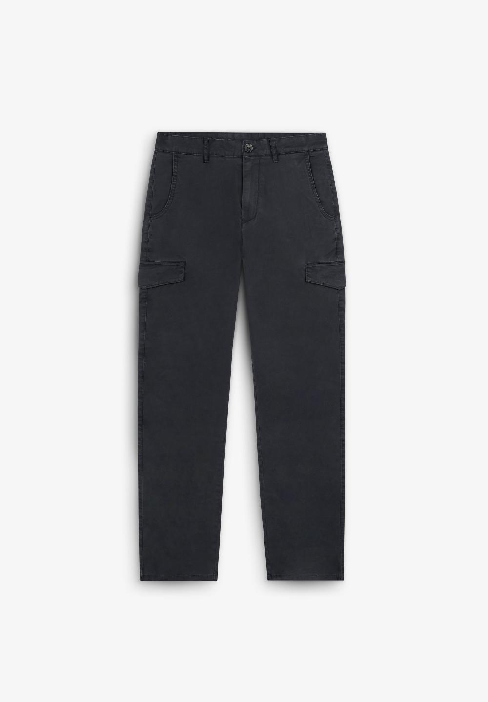 Scalpers SLIM FIT CARGO TROUSERS NAVY