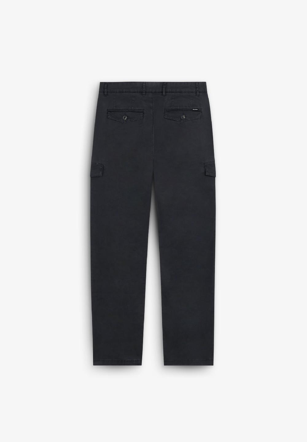 Scalpers SLIM FIT CARGO TROUSERS NAVY