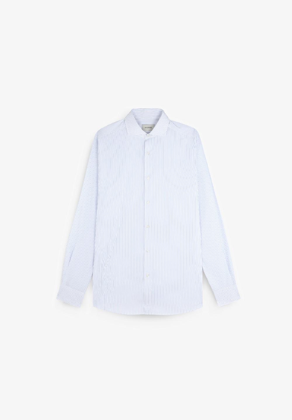 Scalpers SLIM FIT SMART SHIRT WHITE STRIPES