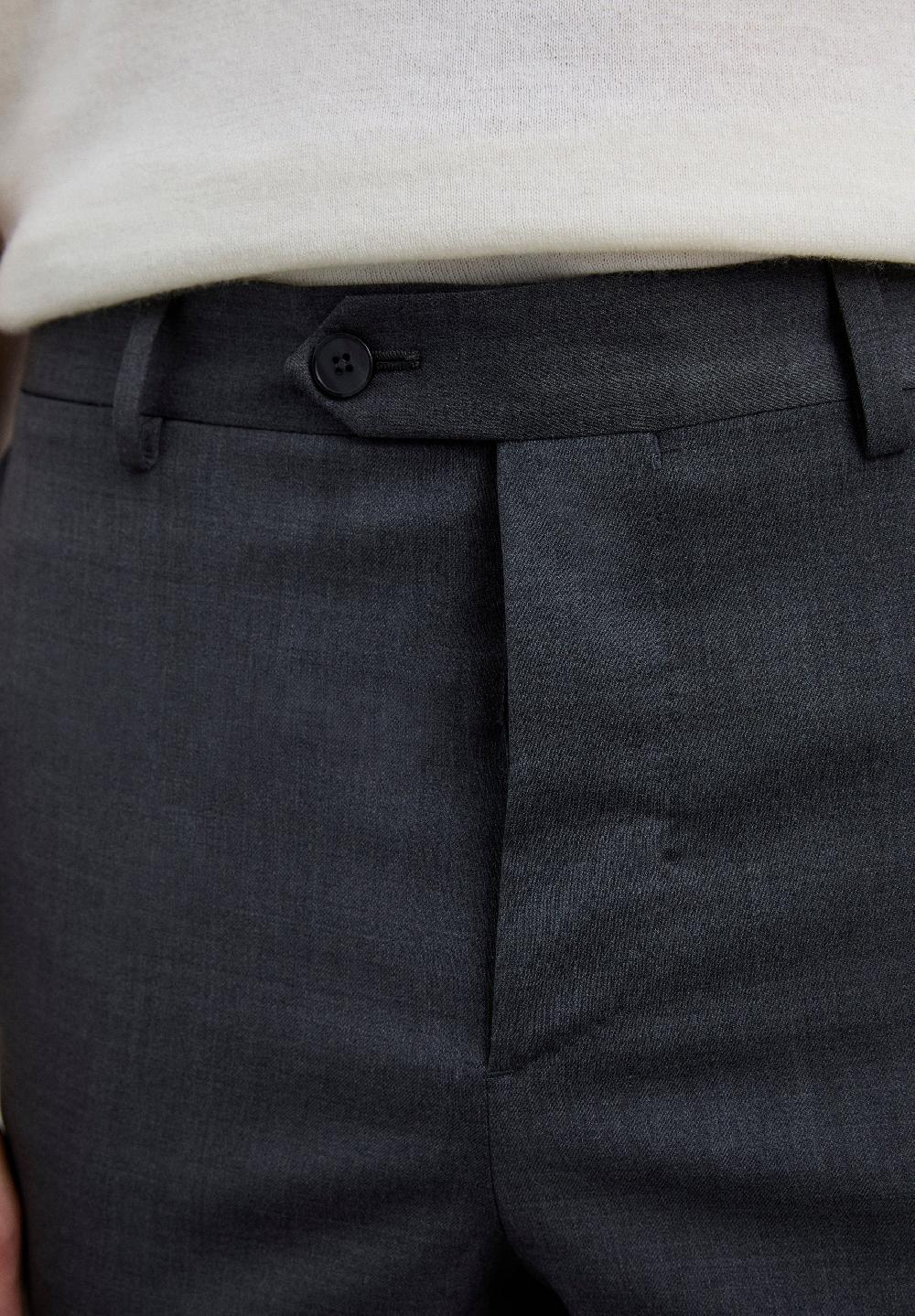 Scalpers SMART TROUSERS WITH DARTS GREY