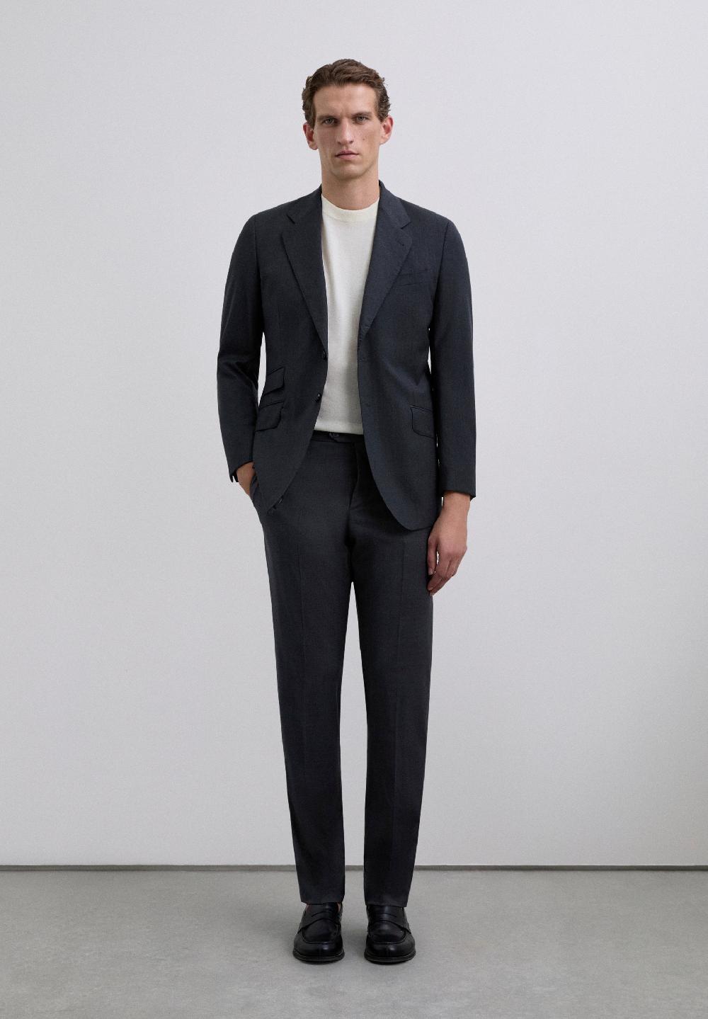 scalpers SMART TROUSERS WITH DARTS GREY