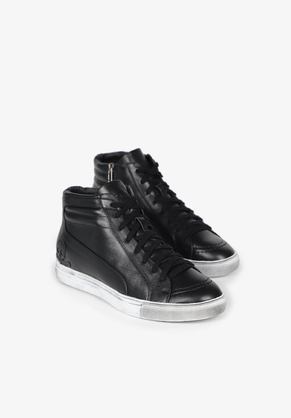 Scalpers SNEAKERS ALTAS PIEL BLACK