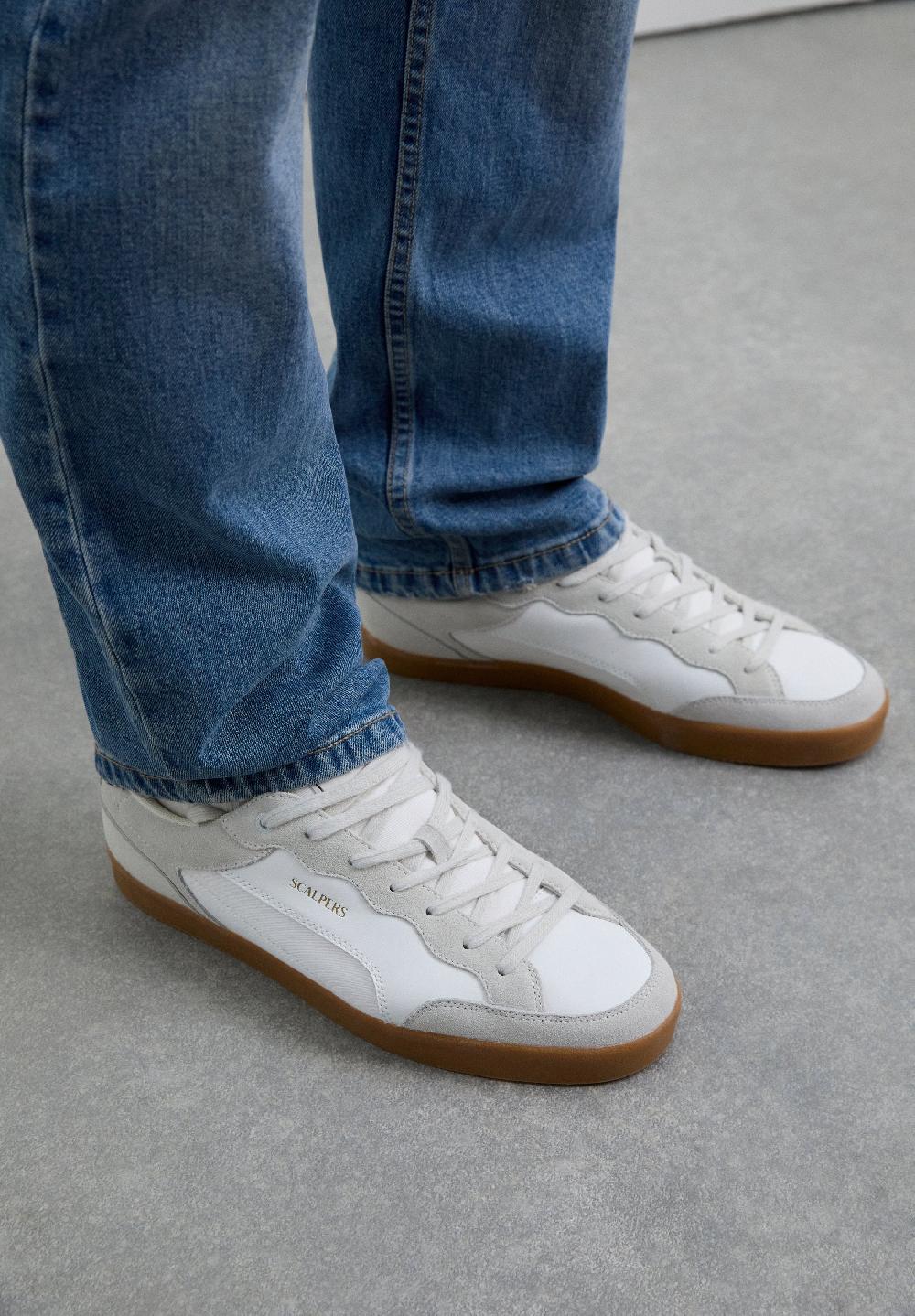 Scalpers SNEAKERS PIEL ANTE WHITE