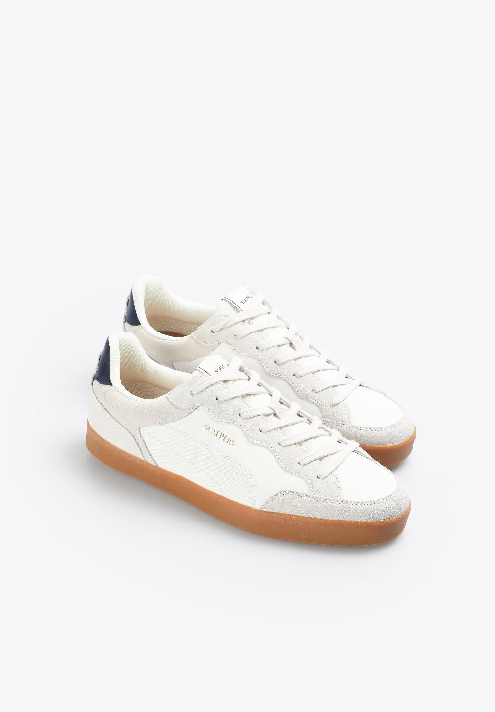 Scalpers SNEAKERS PIEL ANTE WHITE