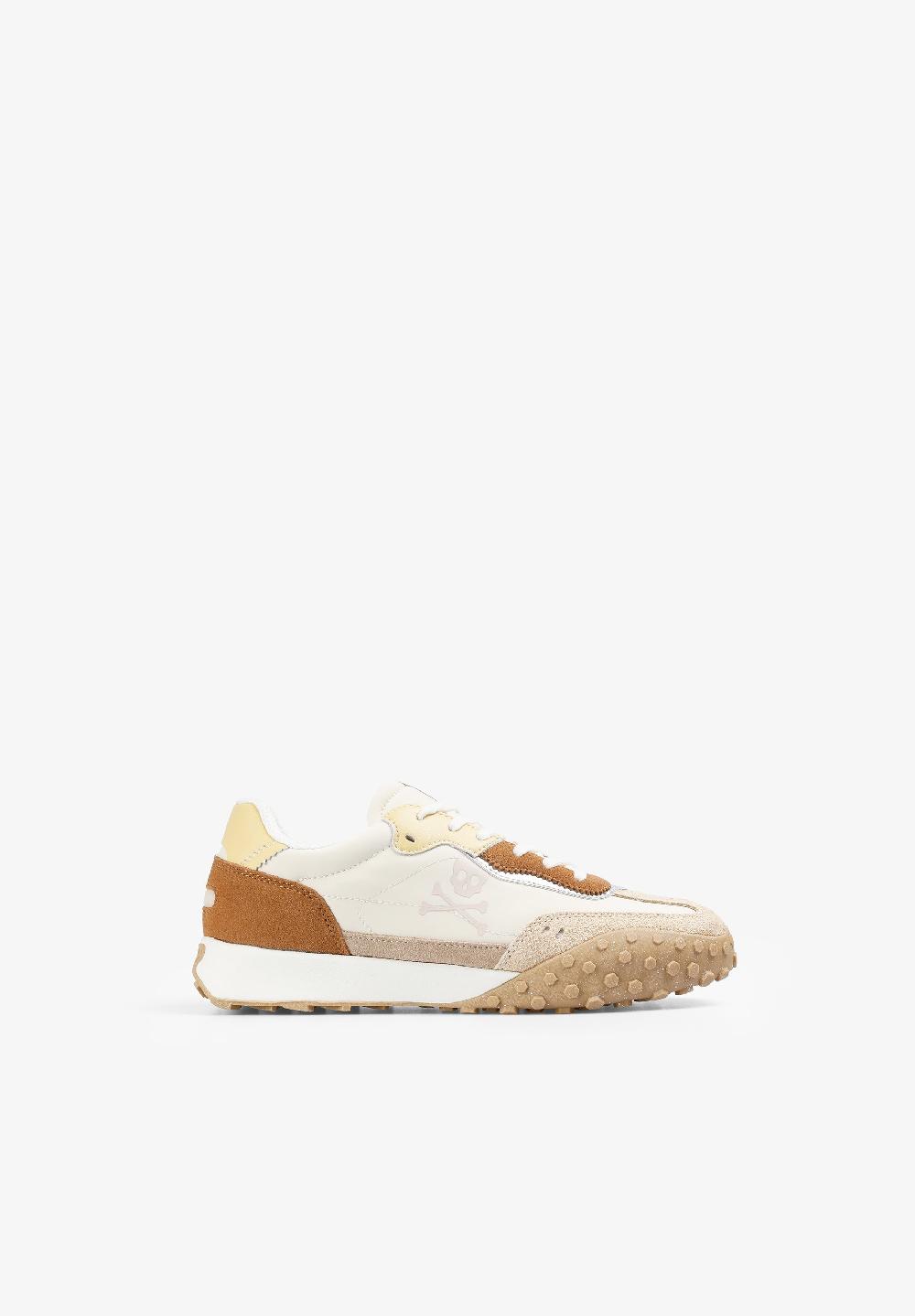 Scalpers SNEAKERS WITH SIDE SKULL CAMEL