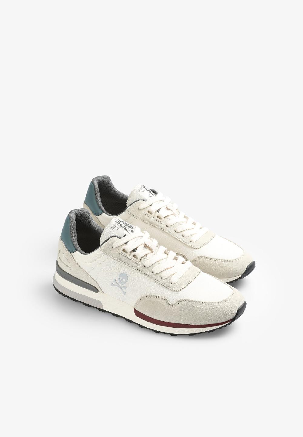 Scalpers SNEAKERS WITH SIDE SKULL OFF WHITE