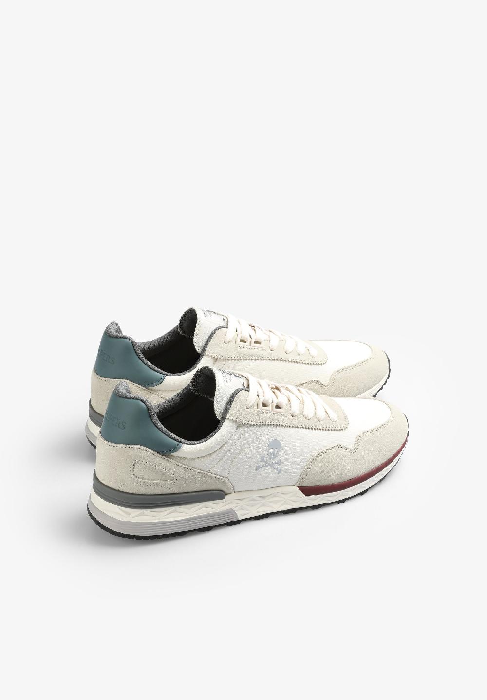 Scalpers SNEAKERS WITH SIDE SKULL OFF WHITE