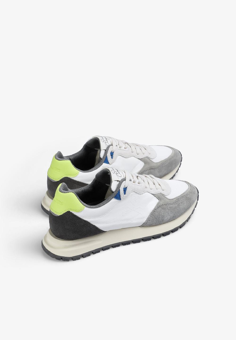 Scalpers SNEAKERS WITH SIDE SKULL WHITE/LIME