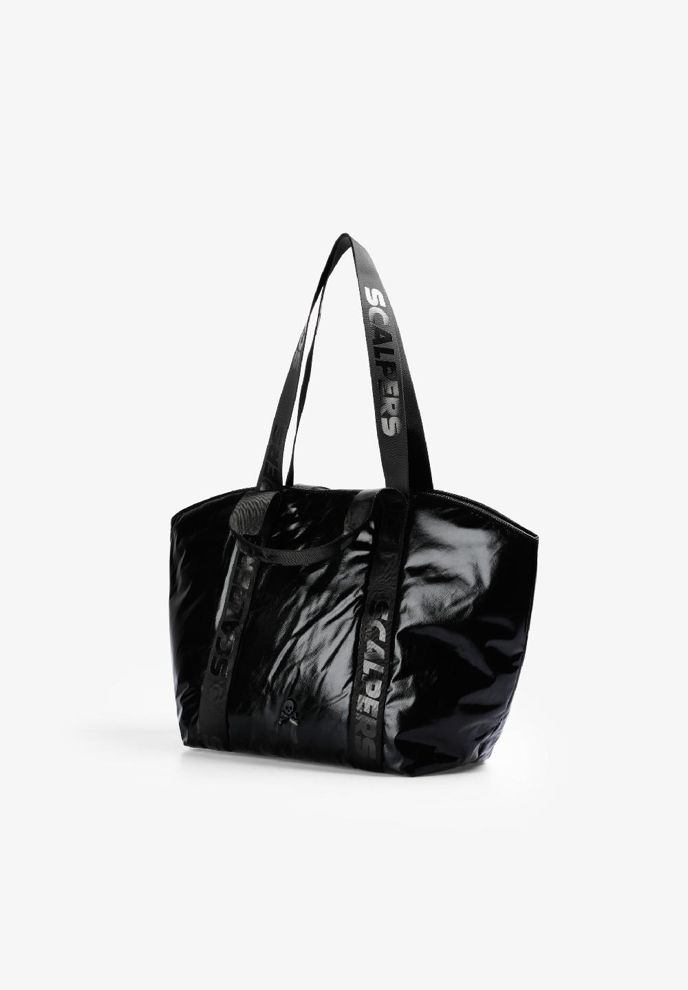 Scalpers SPORTS BAG WITH LOGO HANDLES BLACK