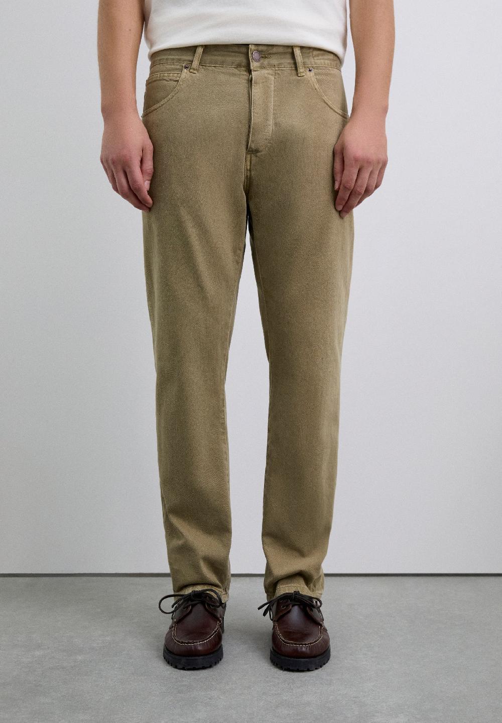 Scalpers STRAIGHT LOGO TROUSERS KHAKI