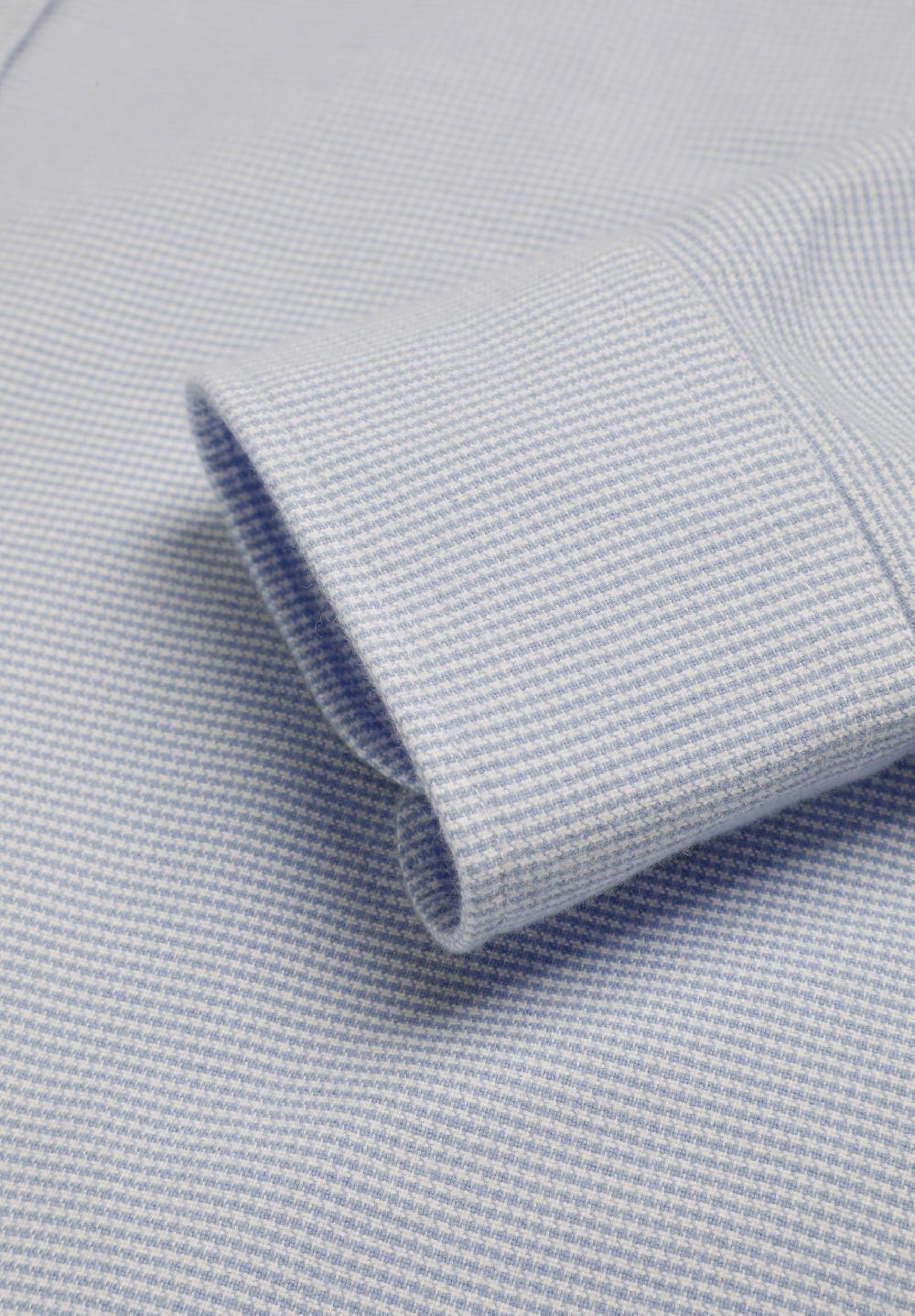 Scalpers STRIPED COTTON SHIRT BLUE CHECK