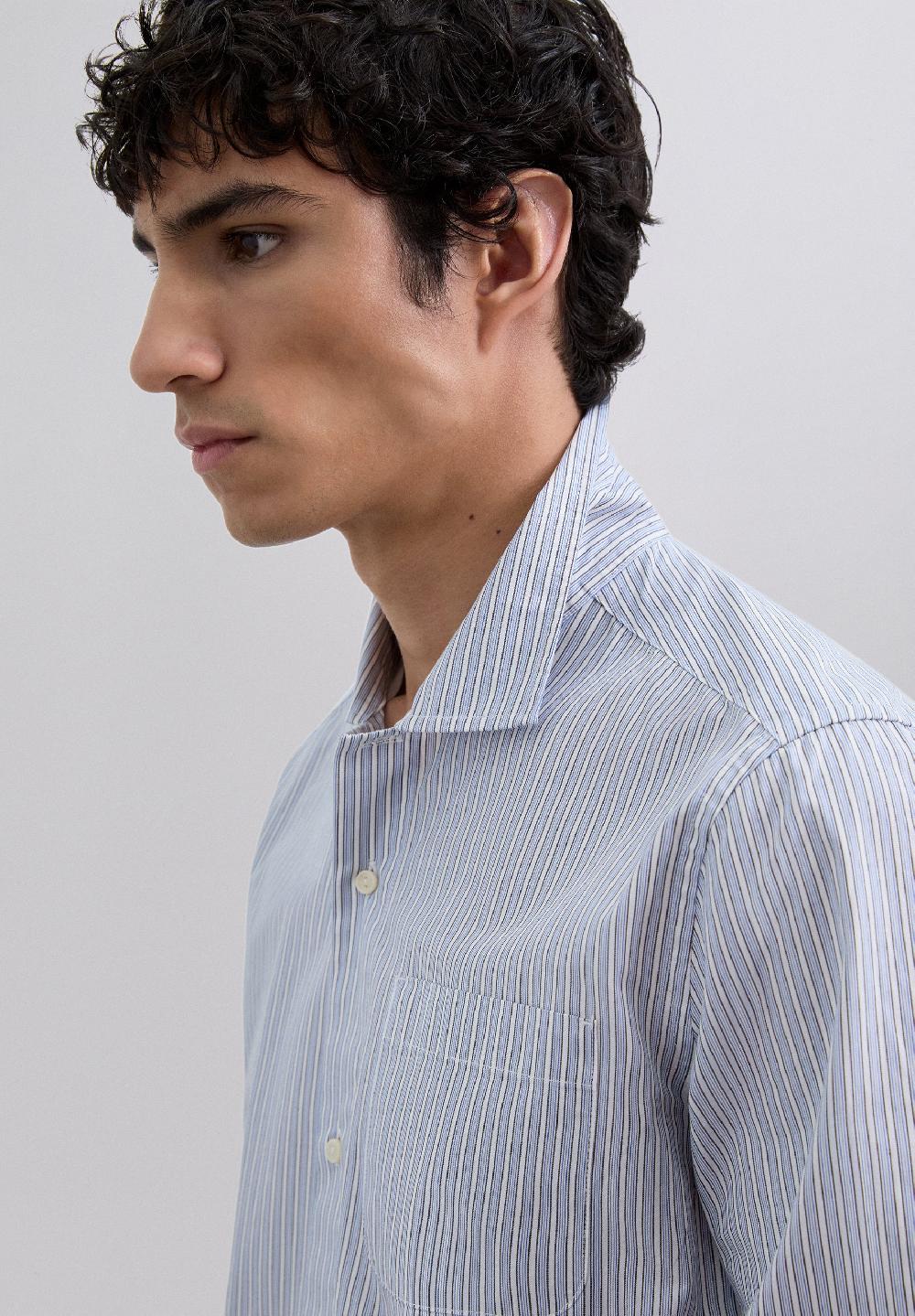 Scalpers STRIPED SKULL SHIRT BROWN STRIPES