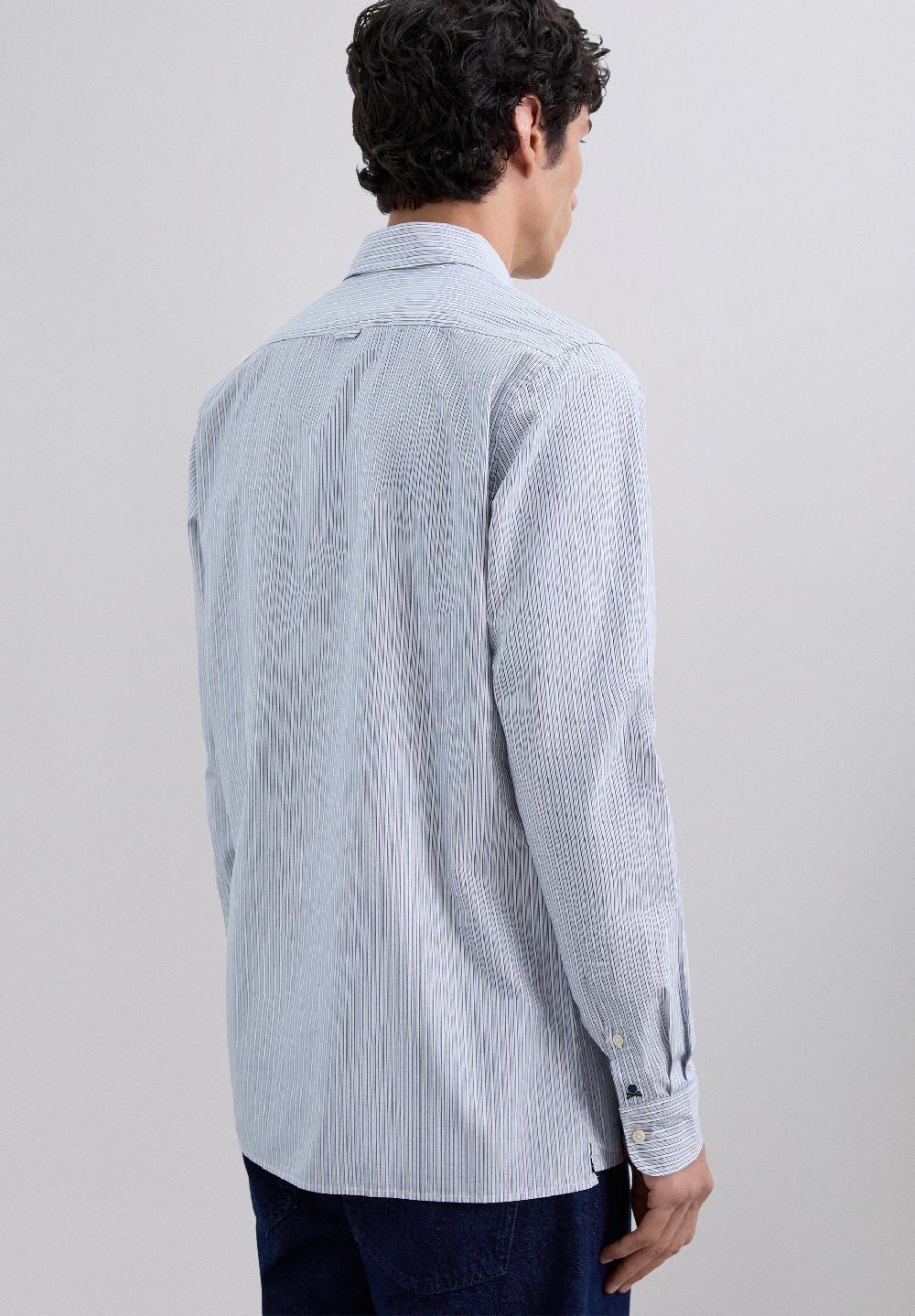 Scalpers STRIPED SKULL SHIRT BROWN STRIPES