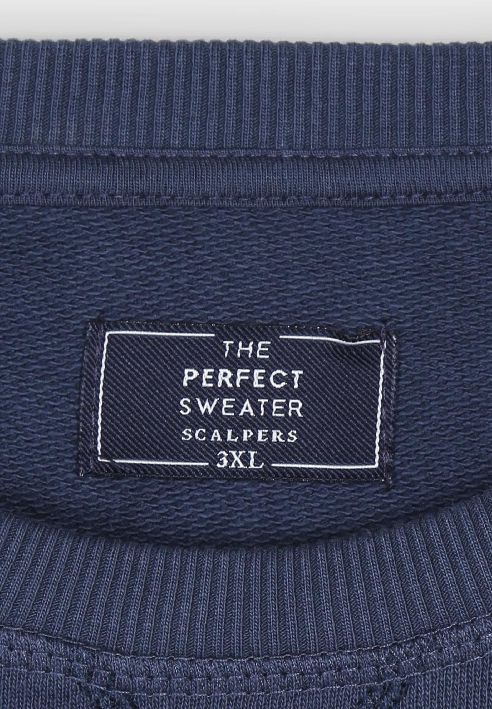 Scalpers SUDADERA BÁSICA CALAVERA NAVY