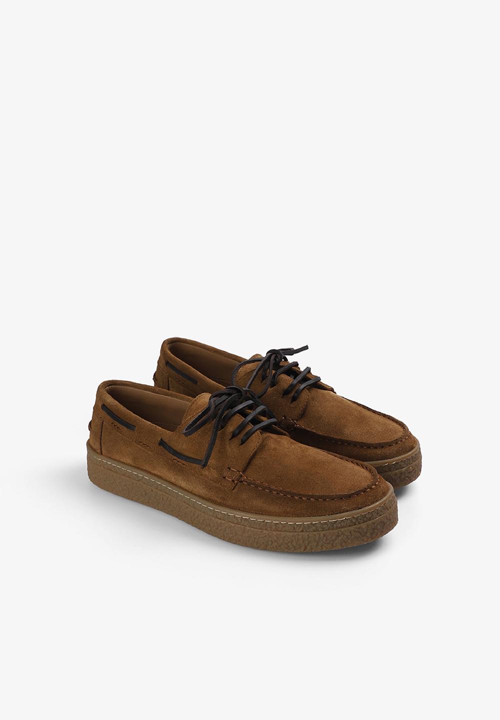 Scalpers SUEDE DECK SHOES CAMEL
