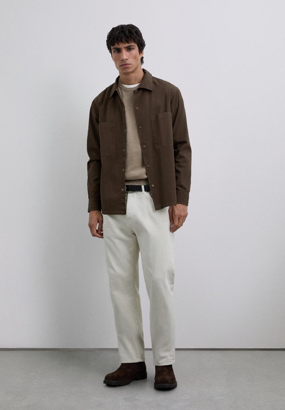 scalpers SWEATER WITH EMBROIDERED SKULL CAMEL