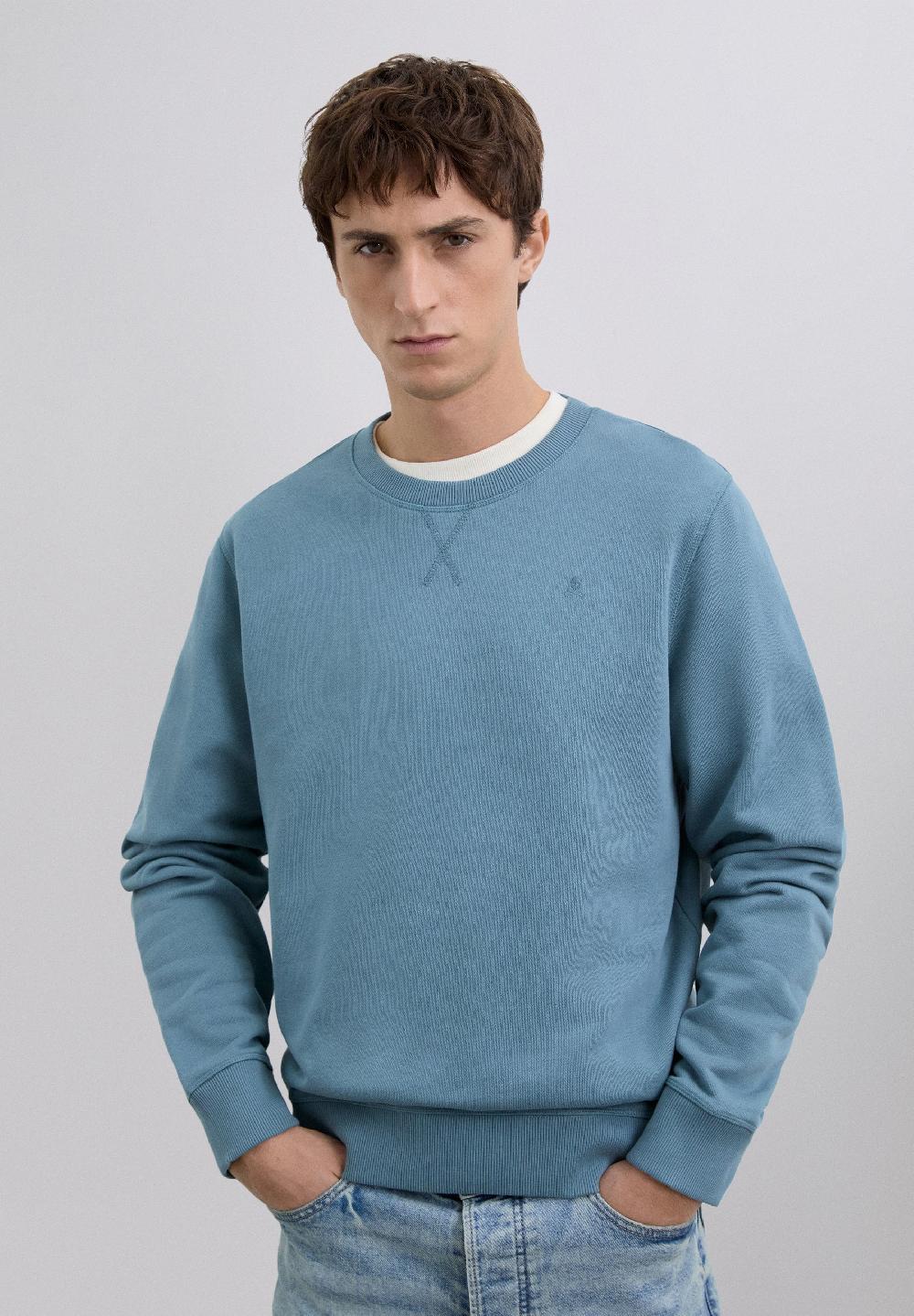 Scalpers SWEATSHIRT WITH EMBROIDERED SKULL DUCK