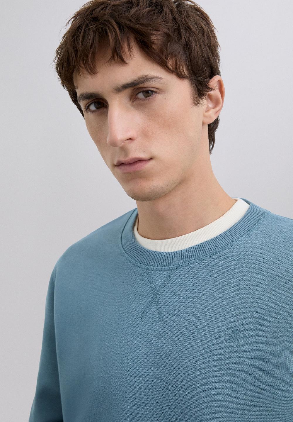 Scalpers SWEATSHIRT WITH EMBROIDERED SKULL DUCK